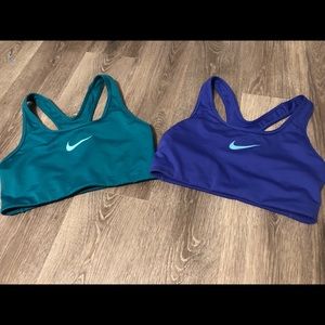 Two Nike Medium Sports Bras